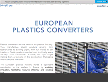Tablet Screenshot of plasticsconverters.eu